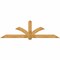 Ekena Millwork Redmond Rough Sawn Timber Gable Bracket, Western Red Cedar, 108"W x 31 1/2"H x 4"D x 6"F, 7/12 Pitch GBW108X31X0406RED00RWR - alternate 1